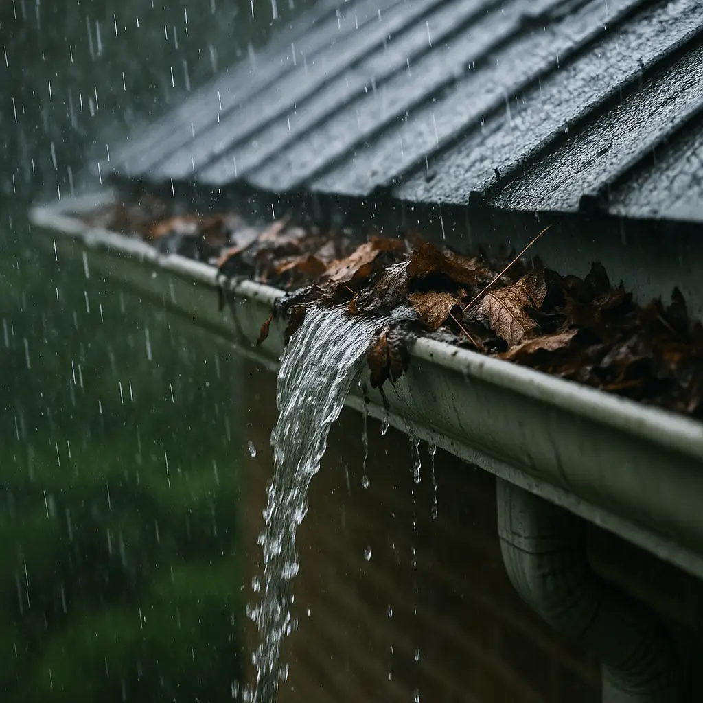 Gutter cleaning and repair service by Sunrise Seamless